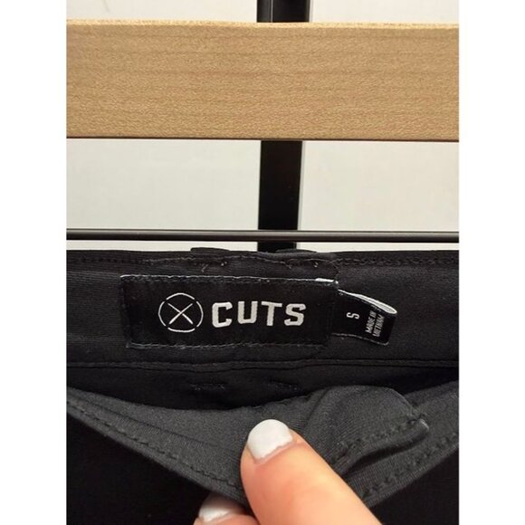 Cuts Black Activewear Stretch Dress Pants - Picture 3 of 5